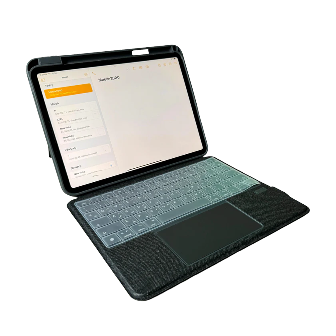 LZEL ZenKey Neura Series Smart Keyboard Case for iPad 10.9” & 11” (A16) 2025 | Black